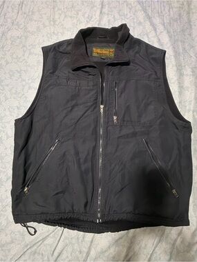 Timberland Black Quilted Utility Vest